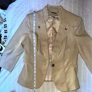 WHBM cream colored jacket.